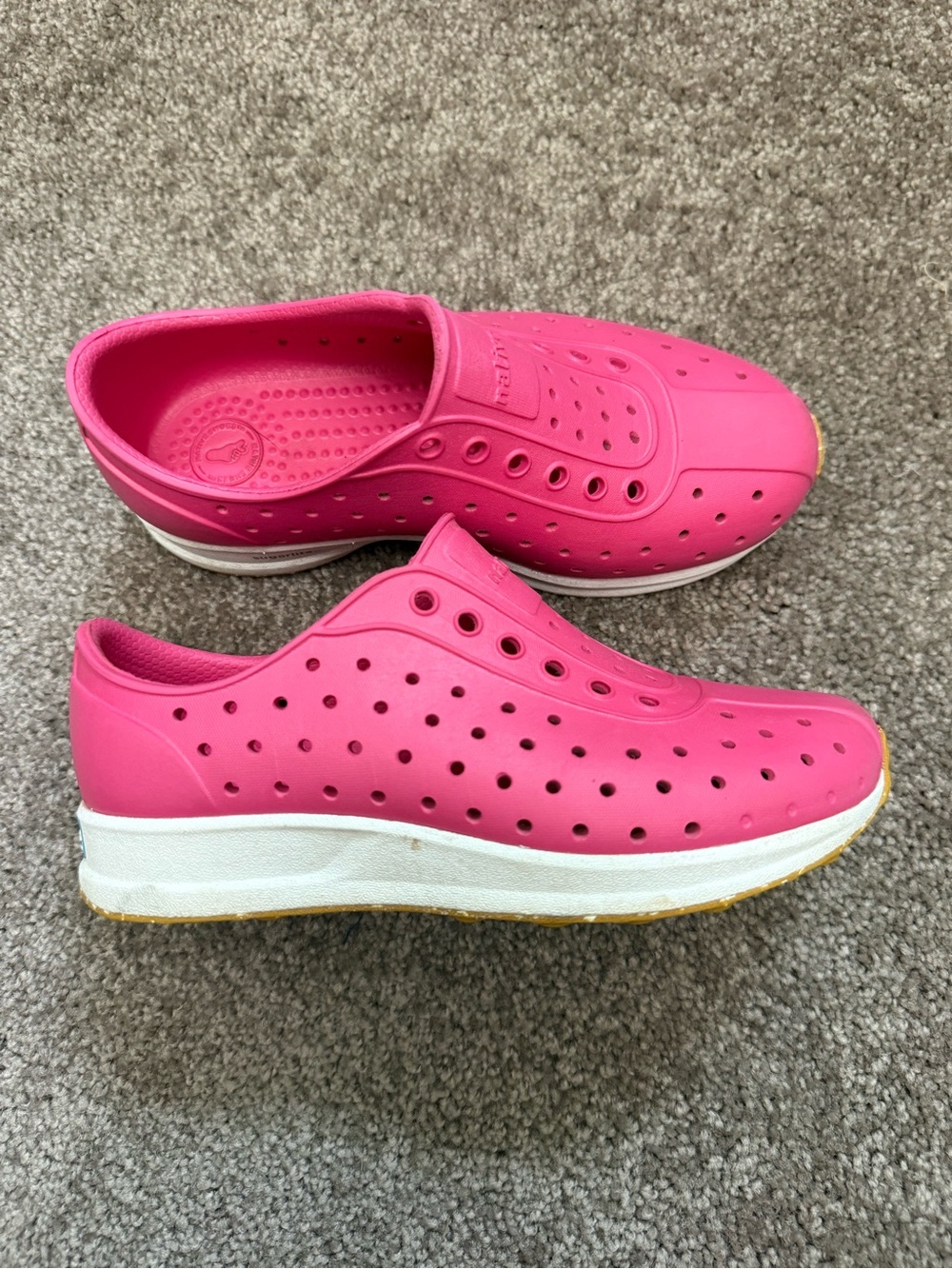NATIVE Pink Water Shoes Lightweight Slip-On Robbie Sugarlight Sz C12 ✨